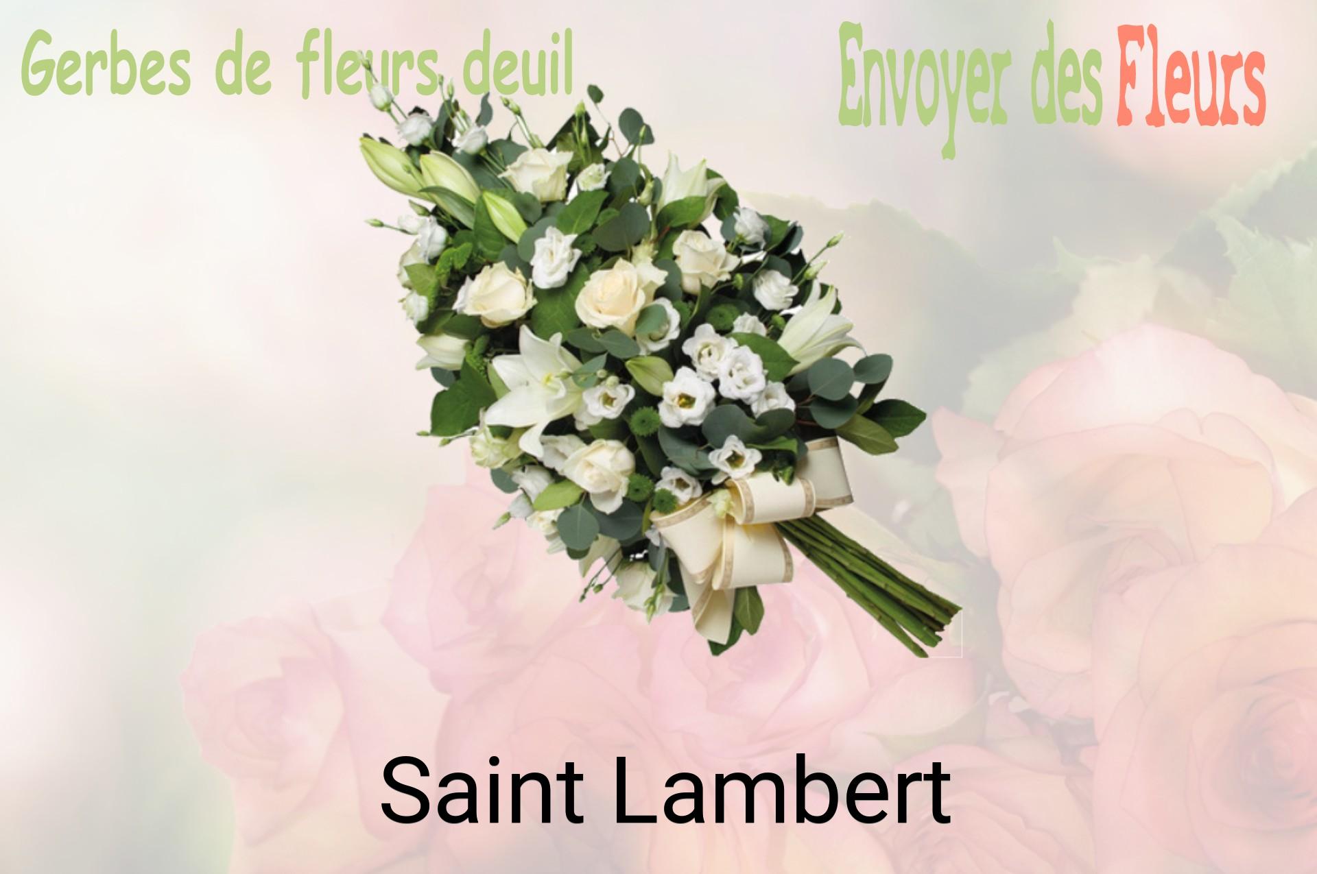 Gerbe de fleurs de deuil livrée à Saint-Lambert